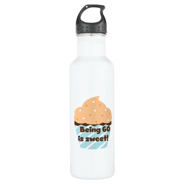 Being 60 is Sweet T-shirts and 710 Ml Water Bottle (Front)
