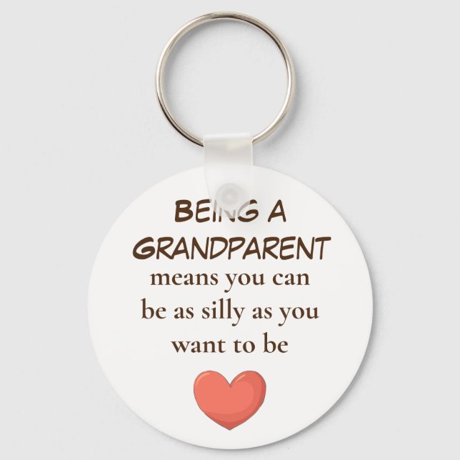 Being A Grandparent keychains (Front)