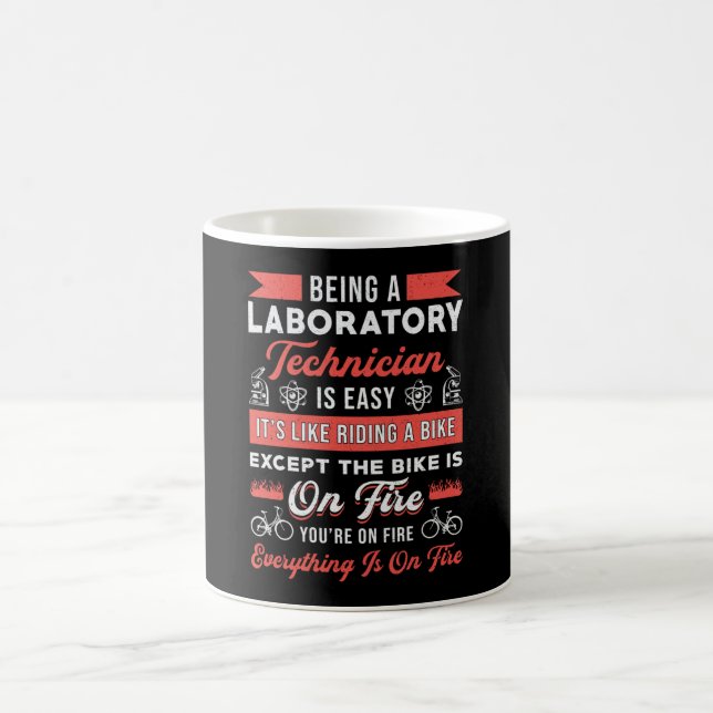 Being A Laboratory Technician Science Lab Tech Coffee Mug (Center)
