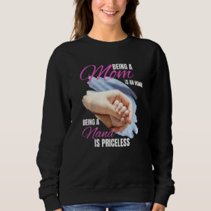 Being A Mom Is An Honour Being A Nana Is Priceless Sweatshirt