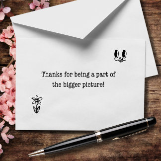 Being A Part Of The Bigger Picture Thank You Card