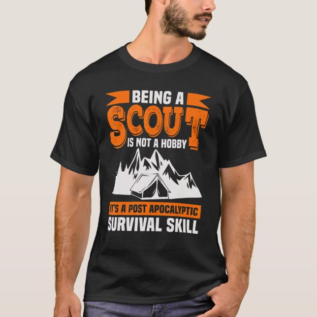 Being A Scout Is Not A Hobby    Scouting T-Shirt (Front)