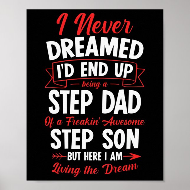 Being A Step Dad Of A Freakin' Awesome Step Son  Poster (Front)