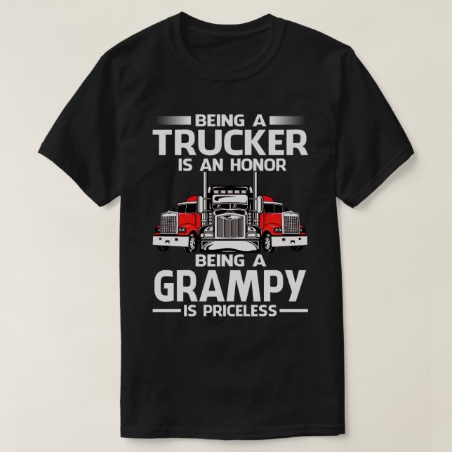 Being A Trucker is an honour being a AUNT is price T-Shirt (Design Front)