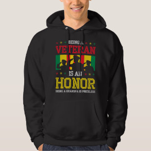 Being a Veteran is an Honour being a Grandpa is Pr Hoodie