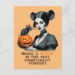 Being a witch is the best compliment tonight. postcard