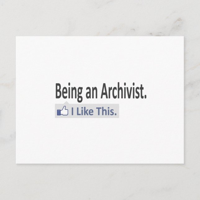 Being an Archivist ... I Like This Postcard (Front)