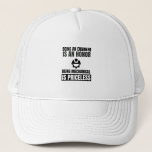 Being an engineer is an honour being mechanical is trucker hat