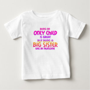 Being an Only Child is Great, Purple Baby T-Shirt