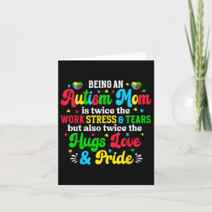 Being Autism Mom Autism Awareness Mama Of Autistic Card