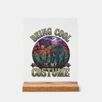 Being Cool Is Costume Halloween Zombie Graveyard_1