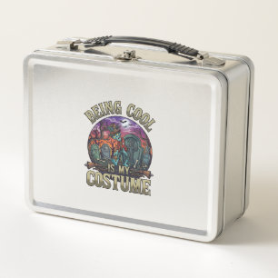 Being Cool Is Costume Halloween Zombie Graveyard_1 Metal Lunch Box