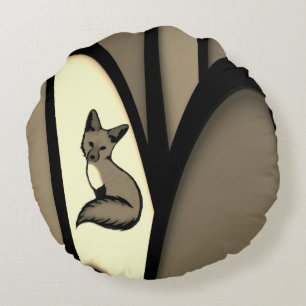 Being Foxy Round Pillow