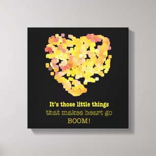 Being in love quote: It's those little things ... Canvas Print