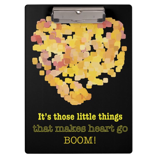 Being in love quote: It's those little things ... Clipboard (Front)