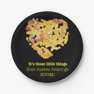 Being in love quote: It's those little things ... Paper Plate