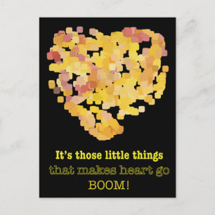 Being in love quote: It's those little things ... Postcard