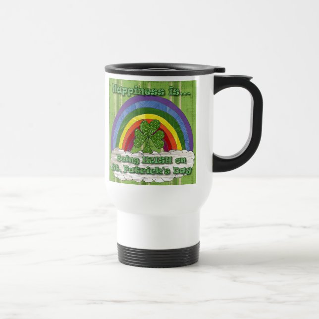 Being Irish On St Patrick's Day Travel Mug (Right)