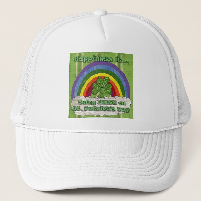 Being Irish On St Patrick's Day Trucker Hat (Front)