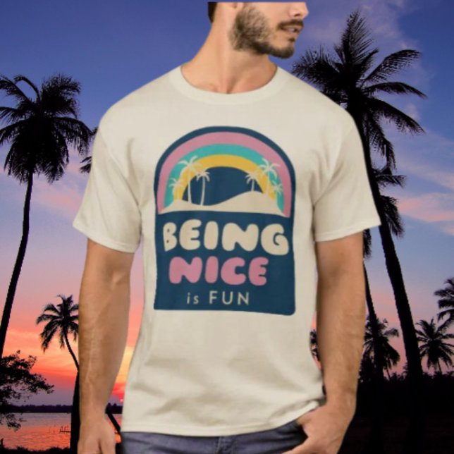 Being Nice Is Fun Beach T-Shirt (Creator Uploaded)