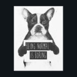 Being normal is boring postcard<br><div class="desc">... </div>