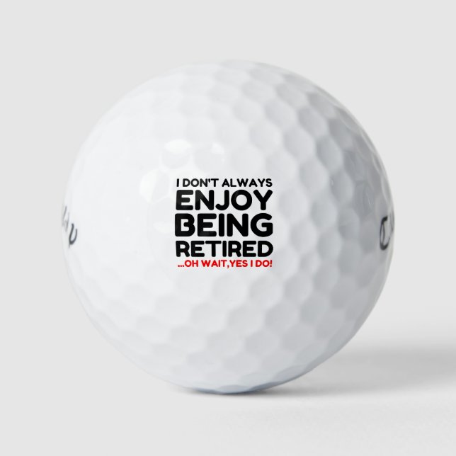 Being Retired Golf Balls (Front)