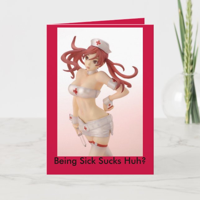 Being Sick Sucks! Card (Front)