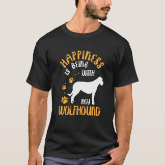 Being with my Wolfhound Irish Greyhound Irish Wolf T-Shirt