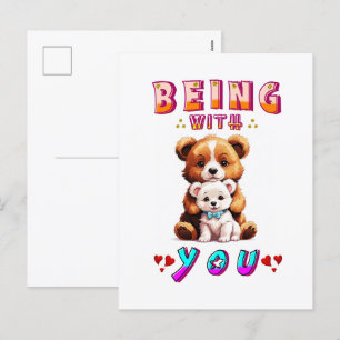 Being With You Holiday Postcard