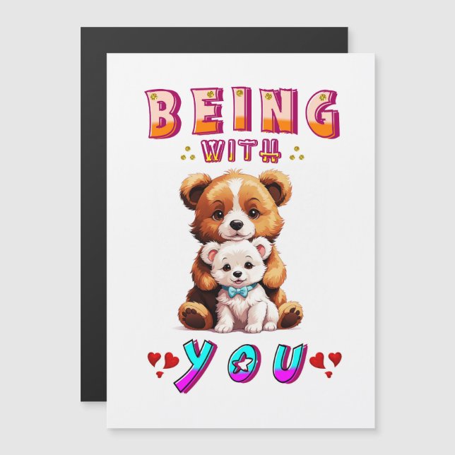Being With You Magnetic Invitation (Front/Back)