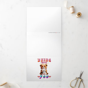 Being With You Tri-Fold Holiday Card