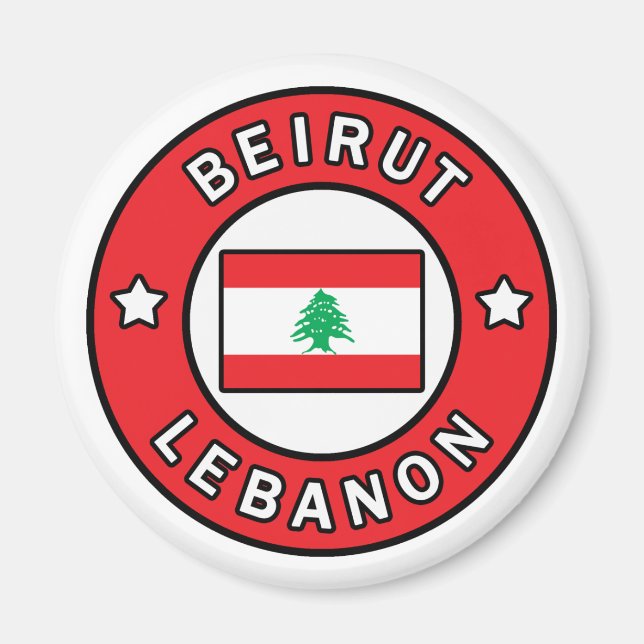 Beirut Lebanon Magnet (Front)