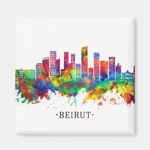 Beirut Lebanon Skyline Magnet