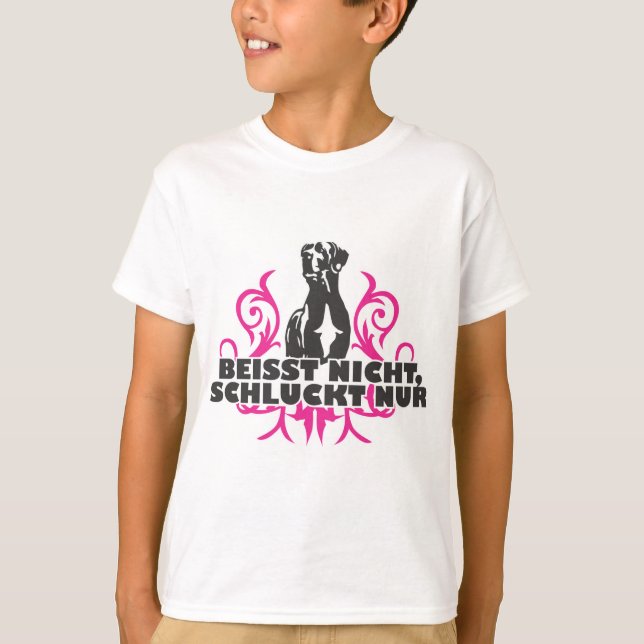 beisst nicht, schluckt nur T-Shirt (Front)