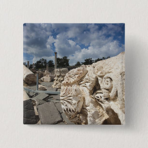 Beit She-An National Park, Roman-era ruins 2 Inch Square Button