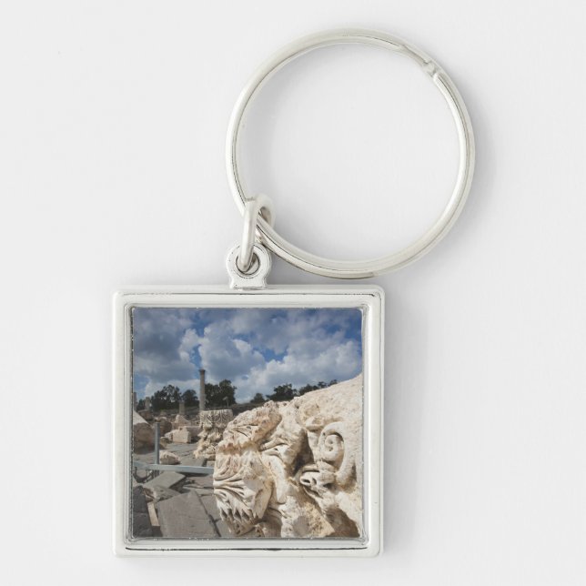 Beit She-An National Park, Roman-era ruins Keychain (Front)
