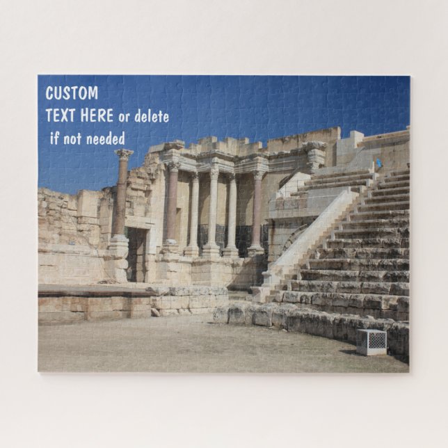 Beit Shean, Israel, custom message option Jigsaw Puzzle (Horizontal)