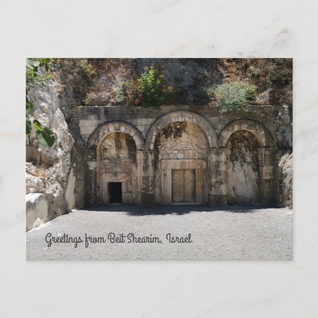 Beit Shearim, Israel Postcard (Front)