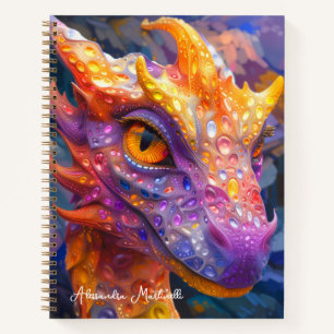 Bejeweled Dragon - Personalized Fantasy Notebook