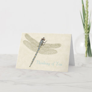 Bejeweled Dragonfly Thinking of You Card