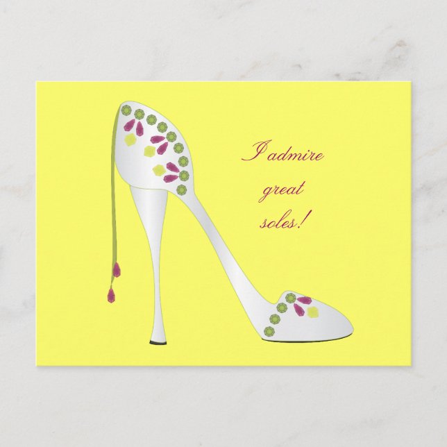 Bejeweled High Heel Postcard (Front)