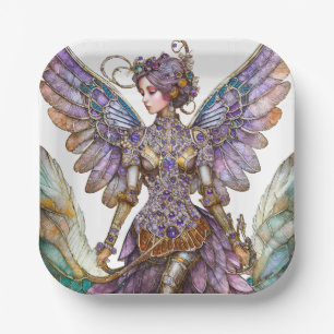 Bejeweled Sugar Plum Fairy Paper Plate