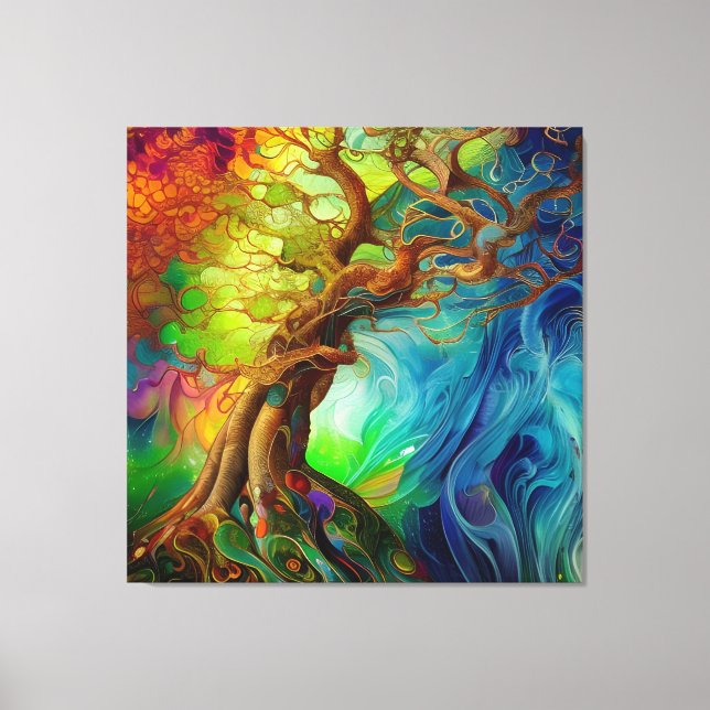 Bejeweled Tree of Life Canvas Print (Front)