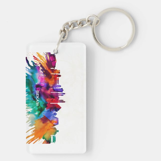 Bekasi Skyline Keychain (Back)