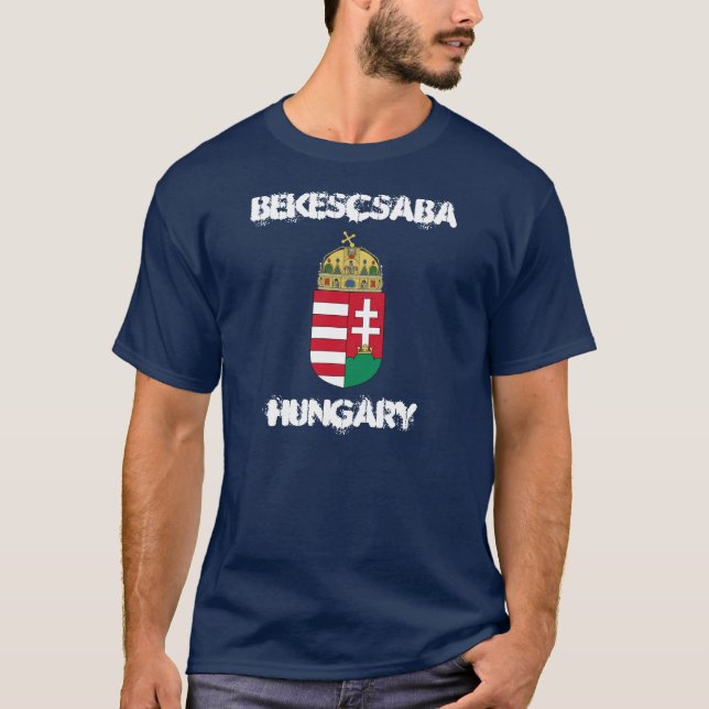 Bekescsaba, Hungary with coat of arms T-Shirt (Front)