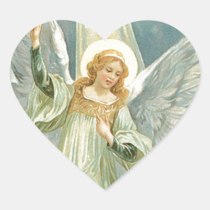 Bel autocollant d'ange gardien