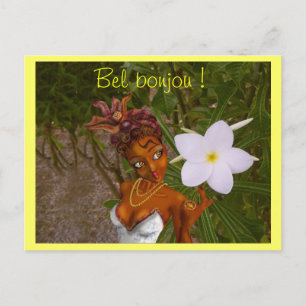 Bel bonjou ! postcard