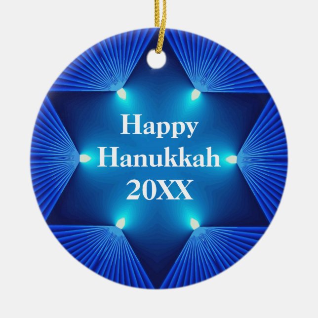 Bel ornement heureux de Hanoukka 20XX (Devant)