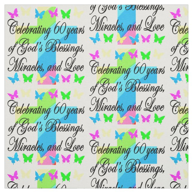 BEL TISSU CHRÉTIEN 60E ANNIVERSAIRE (Échantillon)