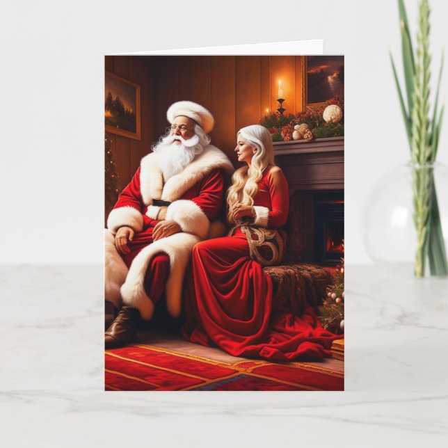 Bela Brown Santa and Mrs. Clause  Card (Front)